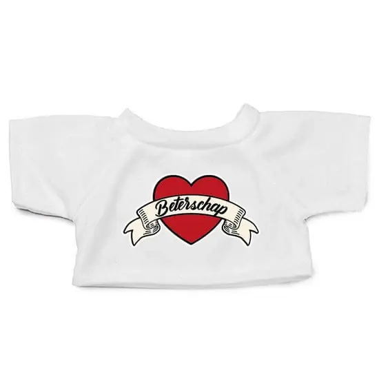 Hete Deal Clothies knuffelkleding beterschap - wit - maat M - t-shirt