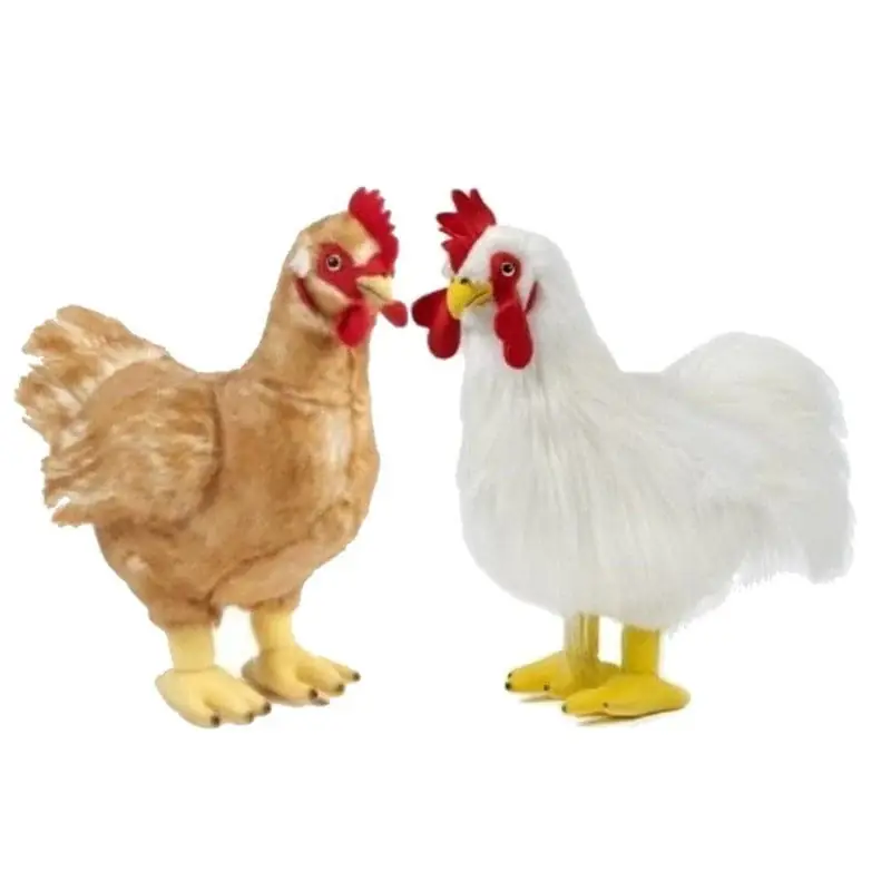 Pluche kip en haan knuffels - 35 cm - boerderijdieren Snelle Levering