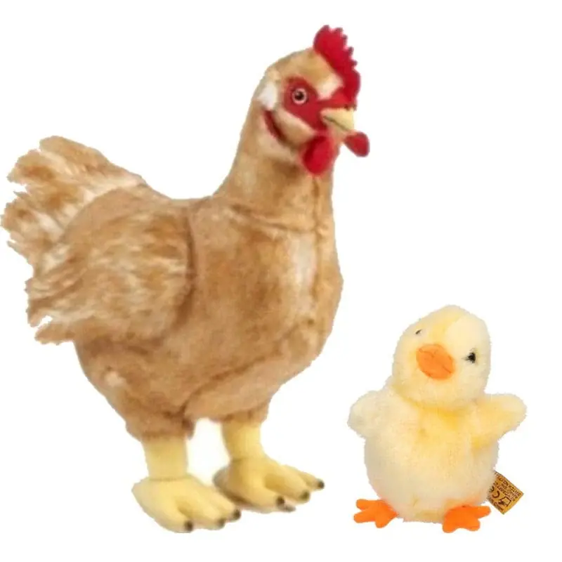 Laatste Versie Pluche kip en kuiken knuffel - zacht - boerderijdieren