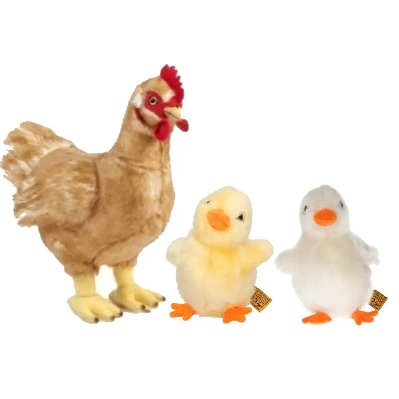 Pluche kip met kuiken knuffel - boerderijdieren - zacht Speciale Aanbieding