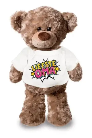 Actieprijs Teddybeer knuffel oma - pluche - 24 cm - lief cadeau