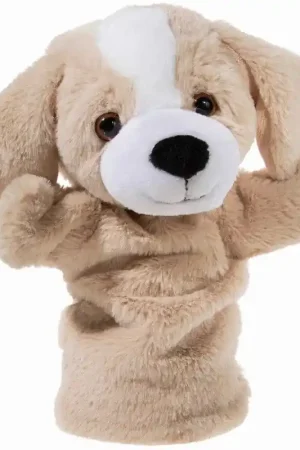 Pluche honden handpop - 25 cm - hond knuffel - poppentheater Betaalbaar