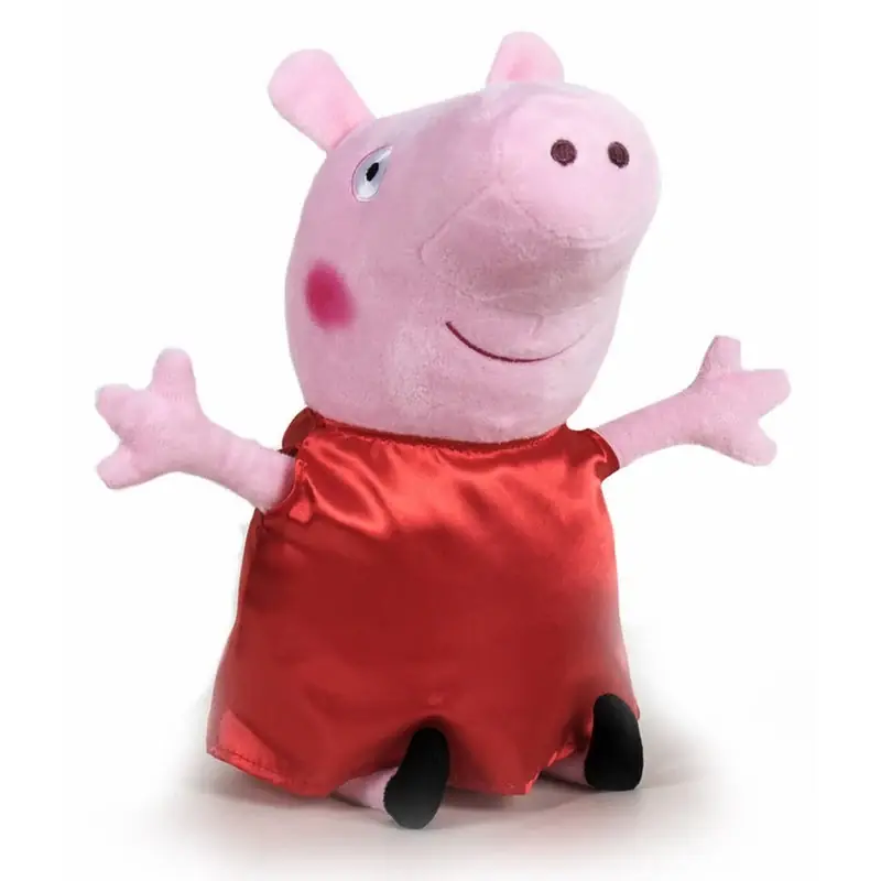 Peppa Pig knuffel - pluche - rode outfit - 31 cm Express Levering
