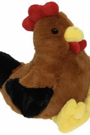 Alleen Vandaag Knuffel kip/haan - pluche - 25 cm - boerderijdier - knuffeldier
