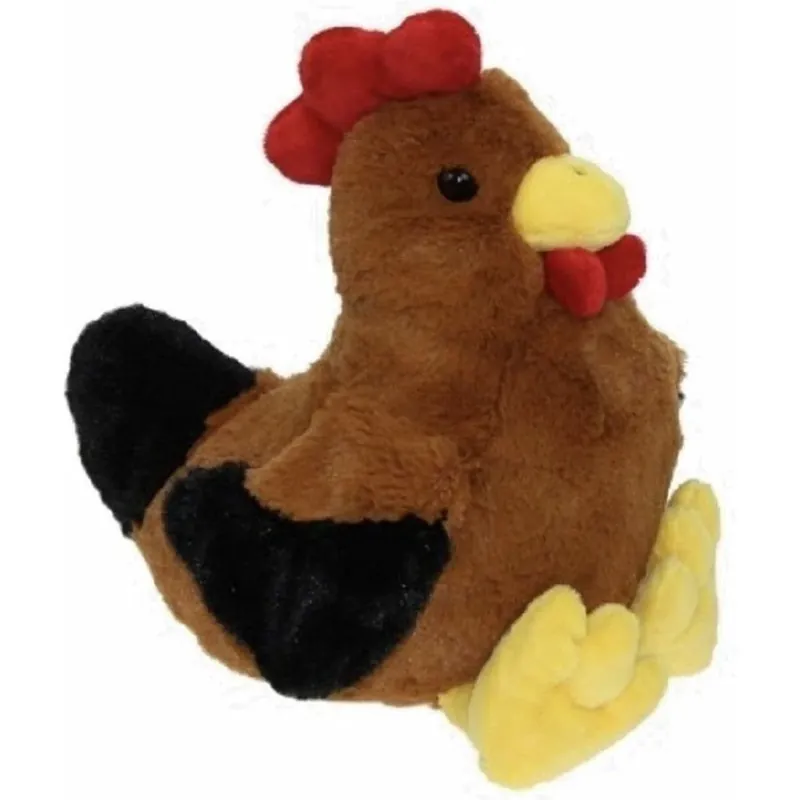Alleen Vandaag Knuffel kip/haan - pluche - 25 cm - boerderijdier - knuffeldier