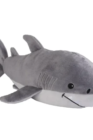 Warmies haai warmteknuffel - pluche - 33 cm - magnetronknuffel Op = Op