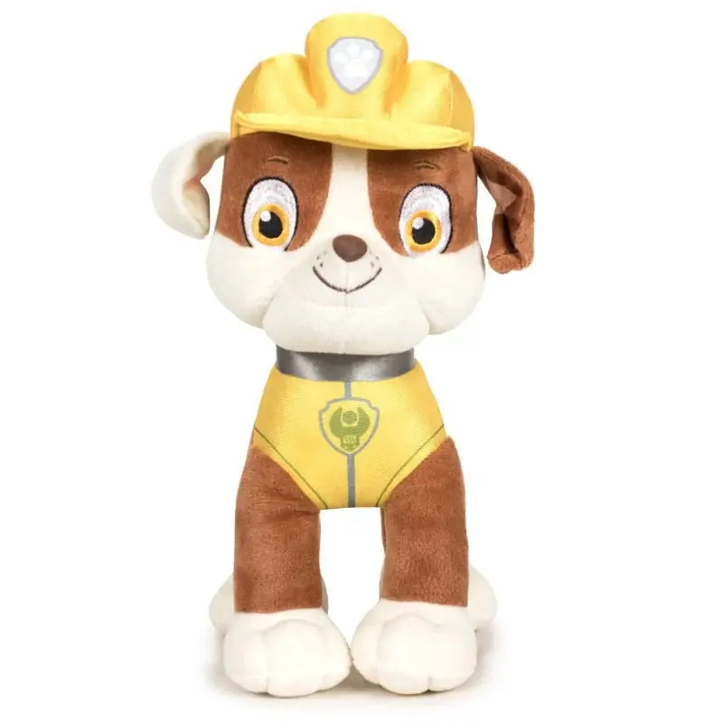 Bestel Nu Paw Patrol Rubble knuffel - pluche - 19 cm - Classic