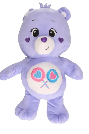 Troetelbeertjes knuffel - paars pluche - 28 cm - cartoon Bestseller