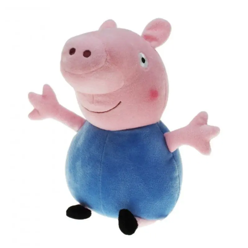 Gratis Retour Peppa Pig knuffel - pluche - blauw - 28 cm - speelgoed