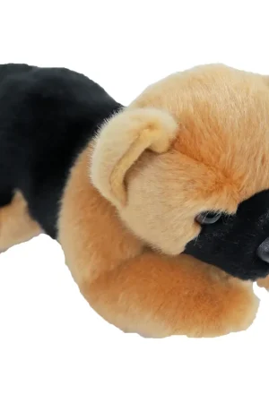 Actieprijs Duitse Herder knuffel - pluche - 20 cm - liggend - hond