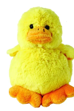 Op = Op Schmoozies kuikentje - pluche - geel - Pasen - 16 cm