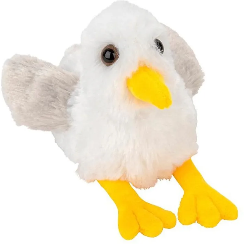 Express Levering Nature Planet zeemeeuw knuffel - pluche - 13 cm - zeevogel
