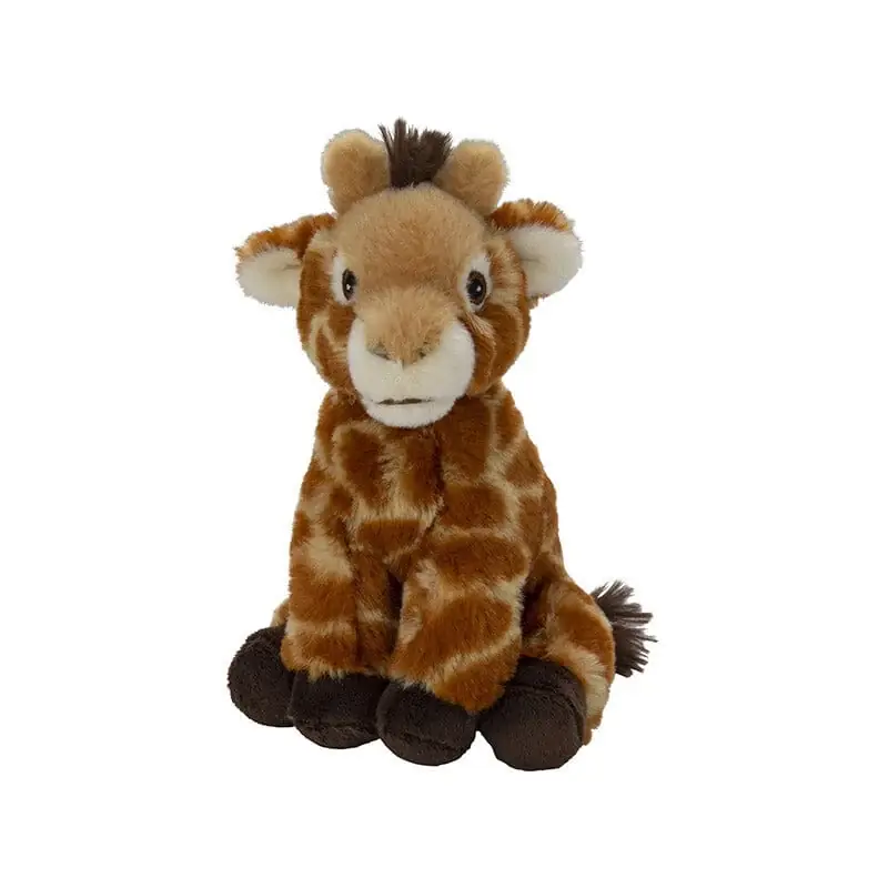 Gereduceerde Prijs Pluche giraffe knuffel - zacht - 17 cm - speelgoed