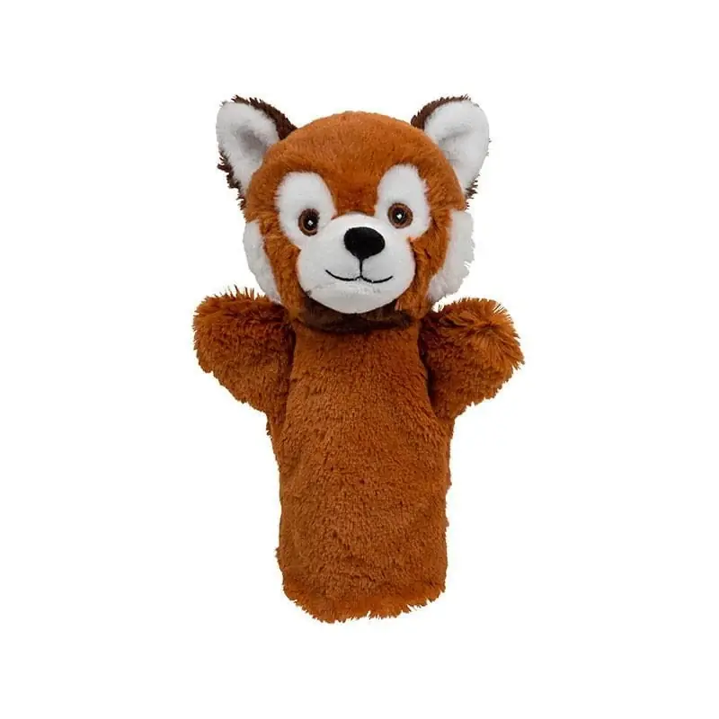 Betaalbaar Nature Planet rode panda handpop - pluche - 24 cm - poppenkast