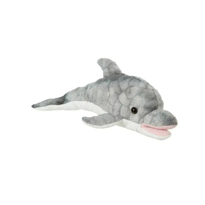 Hete Deal Nature Planet dolfijn knuffel - pluche - 30 cm - grijs
