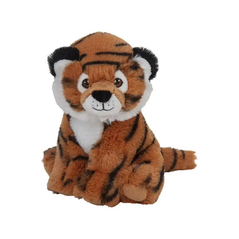 Nature Planet tijger knuffel - pluche - 16 cm - bruine tijger Superprijs