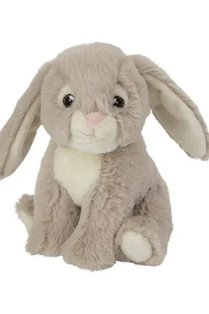 Beperkte Voorraad Nature Planet konijn knuffel - pluche - 16 cm - beige
