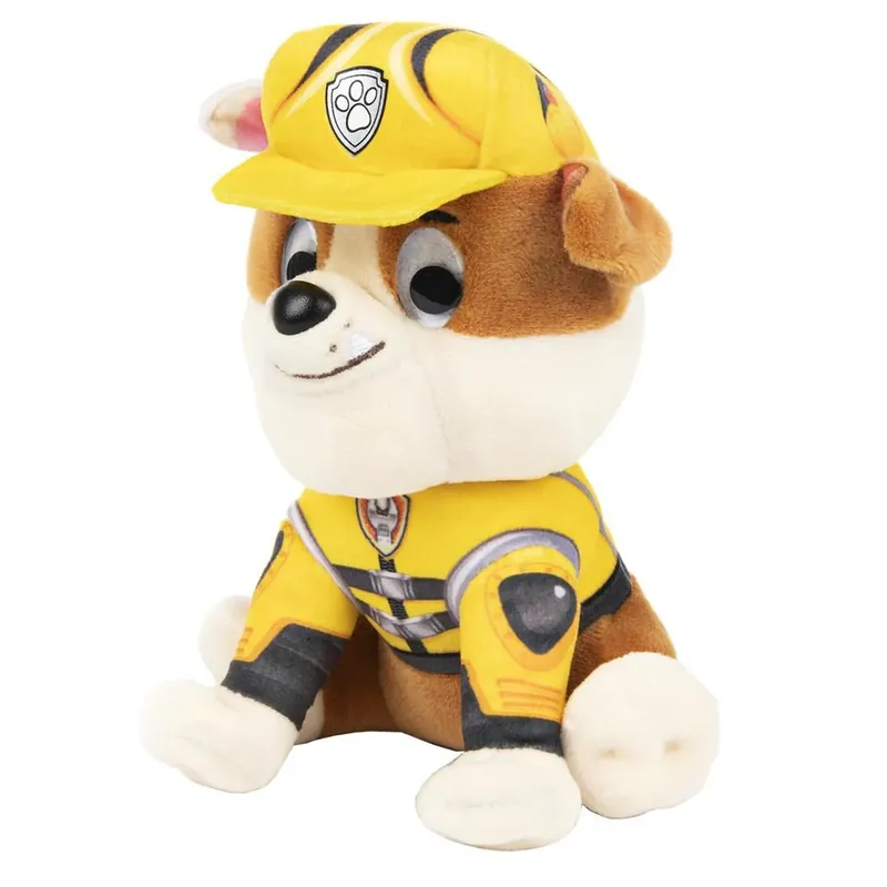 Paw Patrol Rubble knuffel - pluche - 15 cm - hondje Dagaanbieding