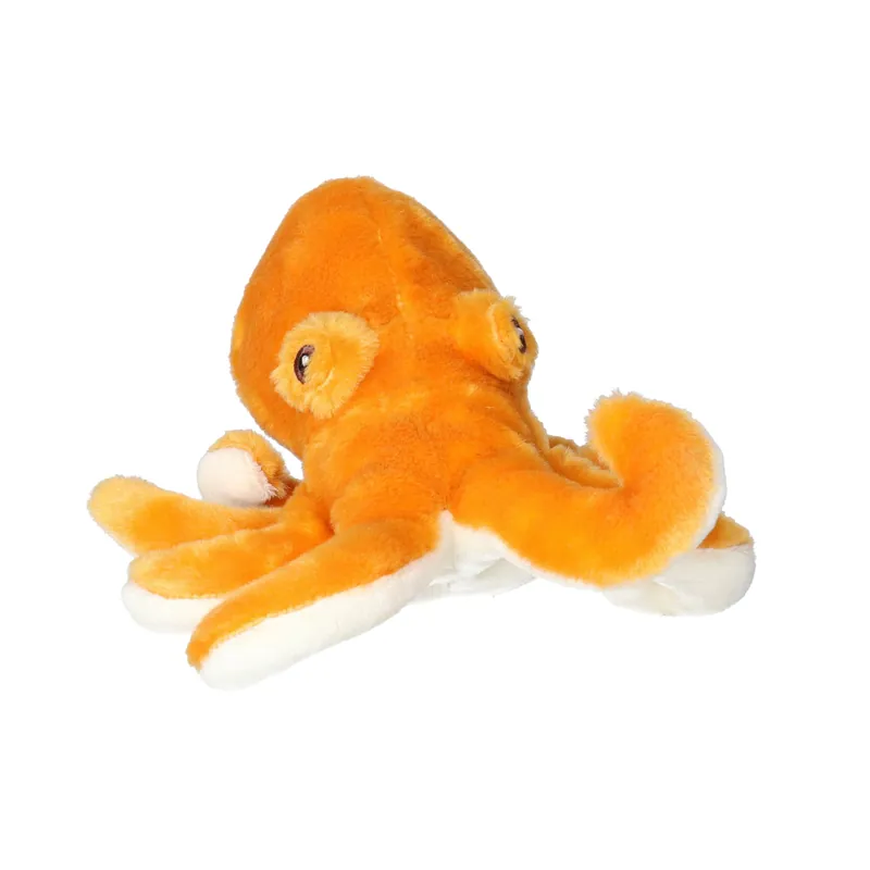 Meest Verkocht Nature Planet octopus knuffel - pluche - 18 cm - oranje