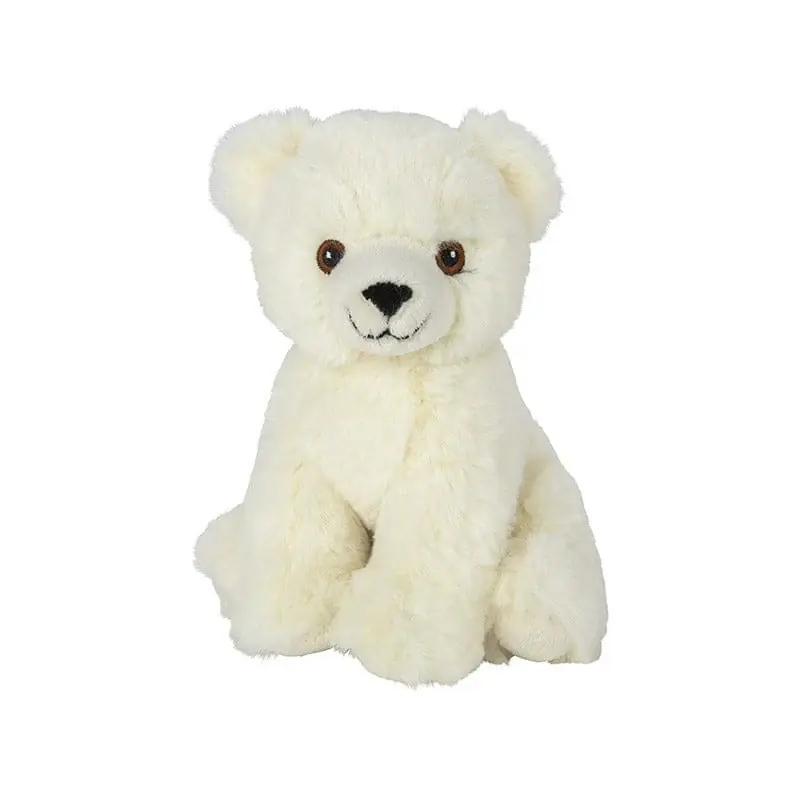 Nature planet ijsbeer knuffel - pluche - wit - 16 cm - pooldier Flitsaanbieding