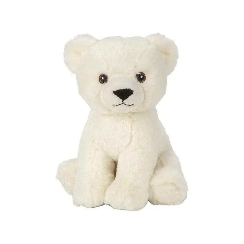 Nature Planet ijsbeer knuffel - pluche - wit - 19 cm - pooldier - knuffeldier Bestseller