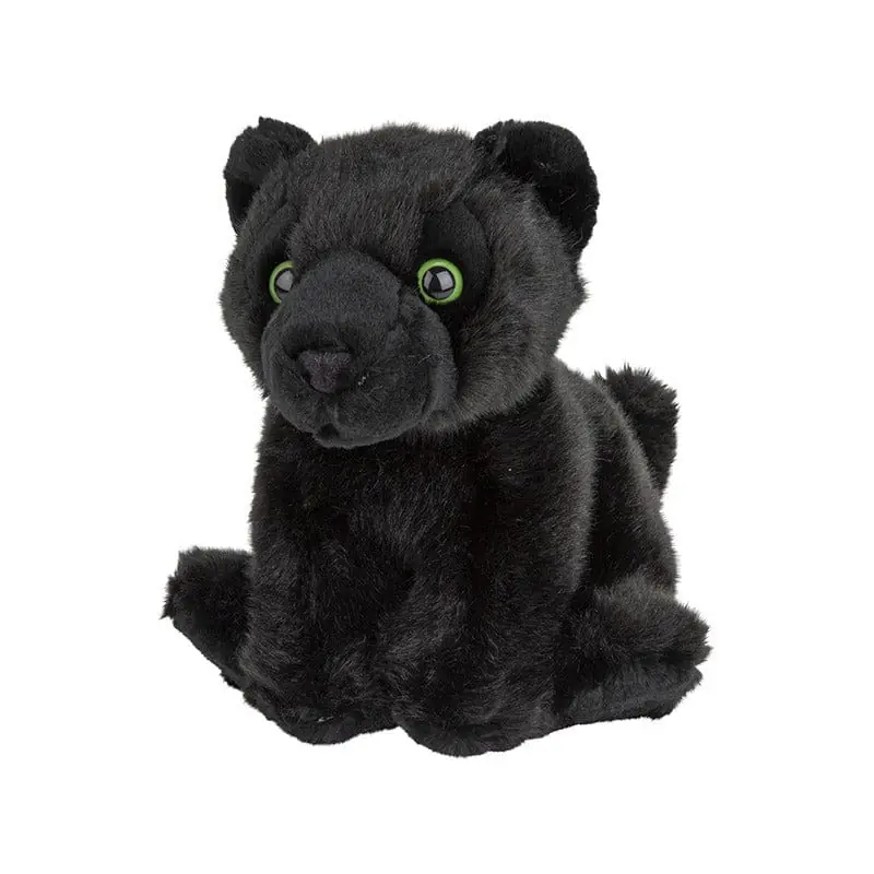 Beste Prijs Nature Planet panter knuffel - pluche - zwart - 18 cm