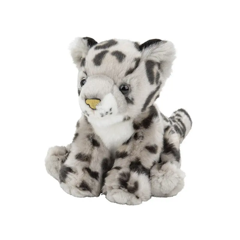 Nature Planet sneeuwluipaard knuffel - pluche - 18 cm Uitverkoop