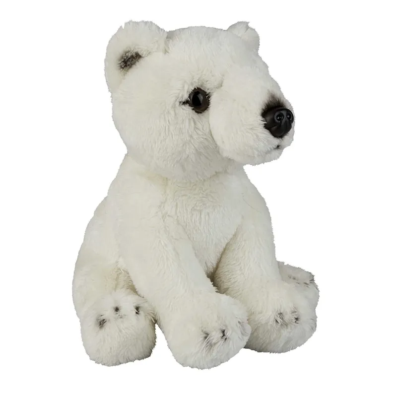 IJsbeer knuffel - pluche - 15 cm - dierenknuffel Koopje
