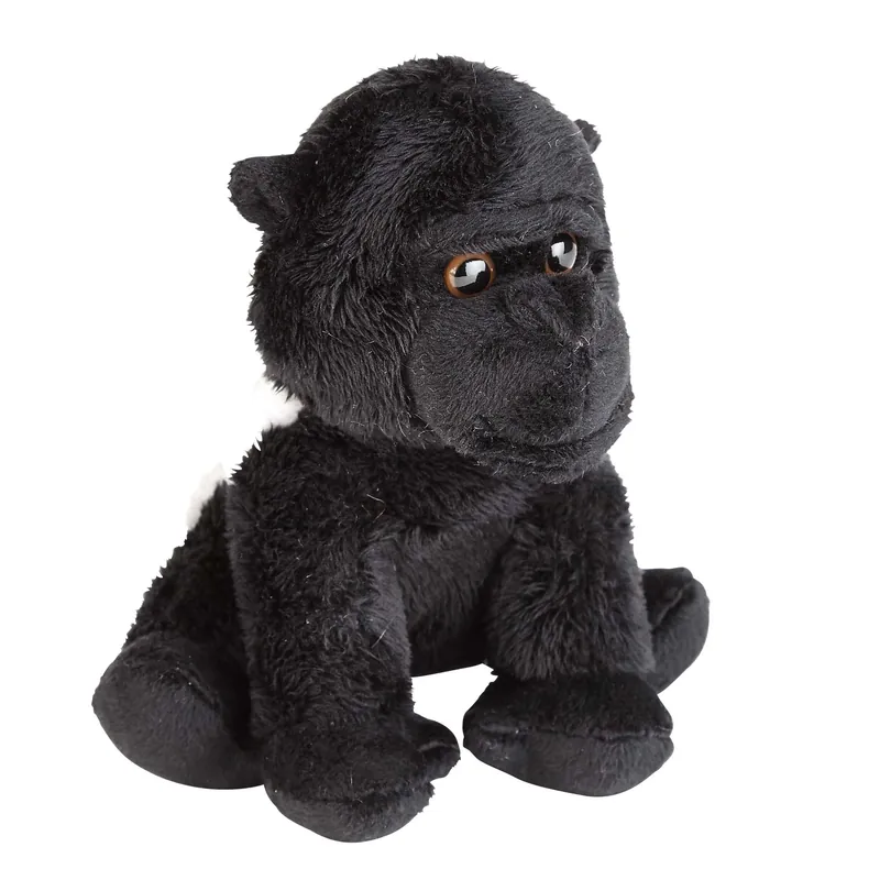Lage Kosten Ravensden gorilla knuffel - pluche - zwart - 15 cm - aap