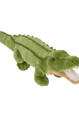 Actieprijs Nature Planet krokodil knuffel - pluche - 36 cm - groen