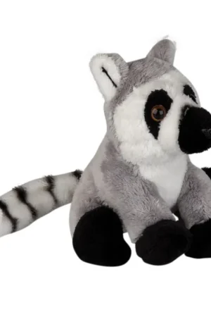 Beperkte Voorraad Ringstaart Maki aap knuffel - pluche - 15 cm - dierenknuffel
