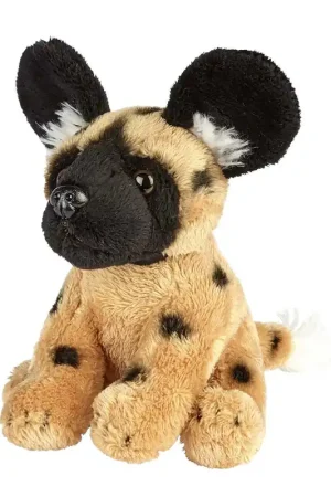 Afrikaanse Wilde Hond knuffel - pluche - 15 cm - savanne Nu Kopen