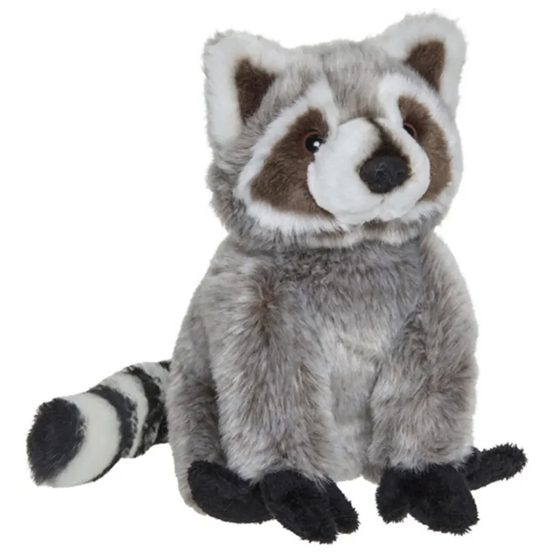 Uitverkoop Nature Planet wasbeer knuffel - pluche - 18 cm - dierenknuffel