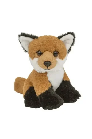 Tijdelijk Beschikbaar Pluche vos puppy knuffel - pluche - 12 cm - bosdier - knuffel