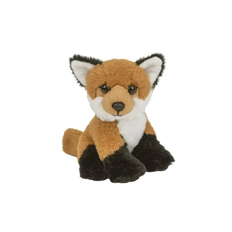 Tijdelijk Beschikbaar Pluche vos puppy knuffel - pluche - 12 cm - bosdier - knuffel