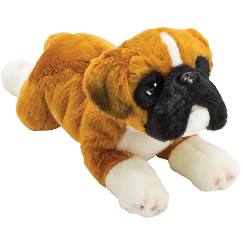 Suki gifts Boxer knuffel - pluche - 34 cm - hondenknuffel Fabrieksprijs