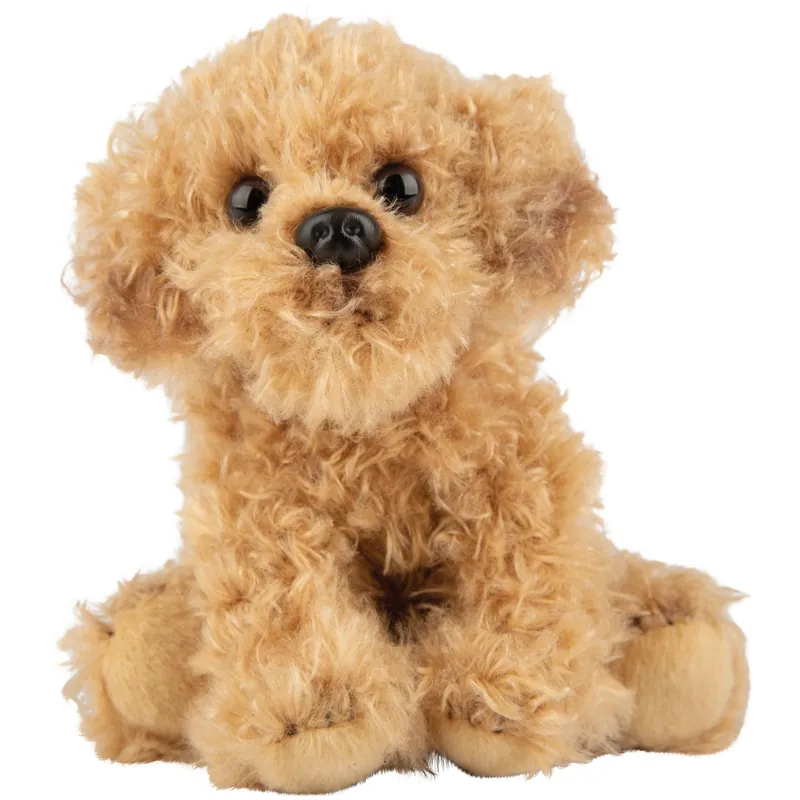 Bestseller Suki Gifts pluche Labradoodle knuffel - 13 cm - lichtbruin - cadeau