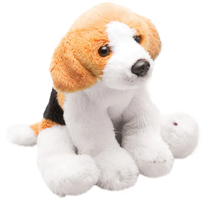 Beagle hond knuffel - pluche - 13 cm - hondenknuffel Alleen Vandaag