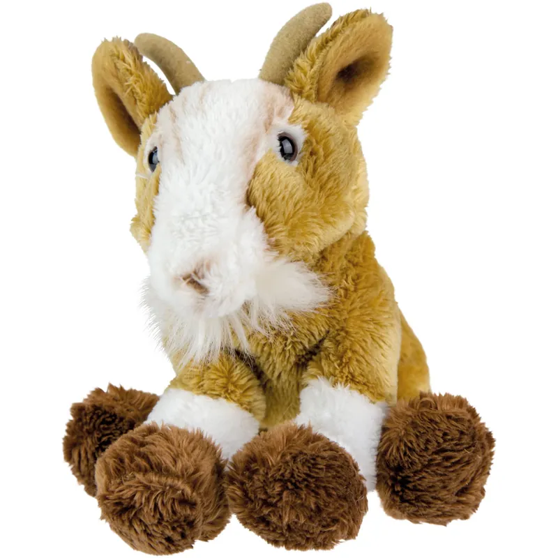 Favoriet Pluche geit knuffel - zittend - 15 cm - boerderij