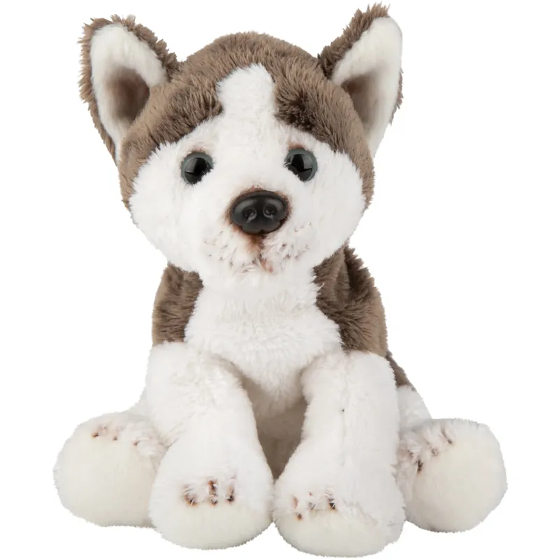 Nu Kopen Suki Gifts Husky knuffel - pluche - 13 cm - grijs/wit