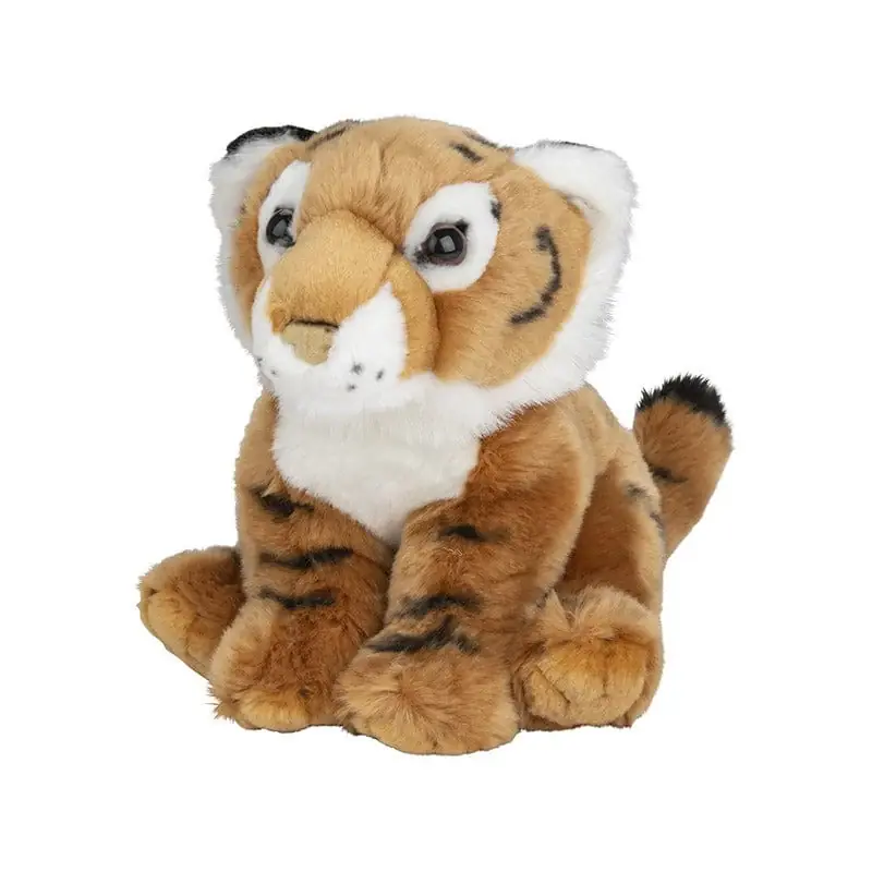 Tijger knuffel - bruin pluche - 18 cm - dierenknuffel Laatste Kans