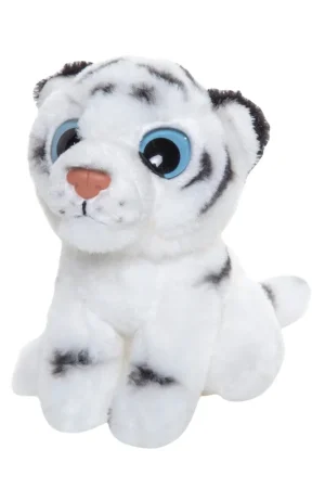 Witte tijger knuffel - pluche - 13 cm - knuffeldier Bestel Nu