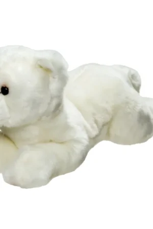 Beste Prijs IJsbeer knuffel - pluche - wit - 33 cm - pooldier