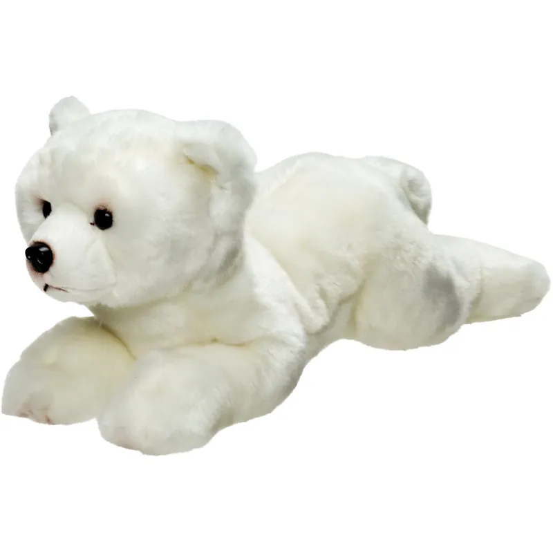 Beste Prijs IJsbeer knuffel - pluche - wit - 33 cm - pooldier