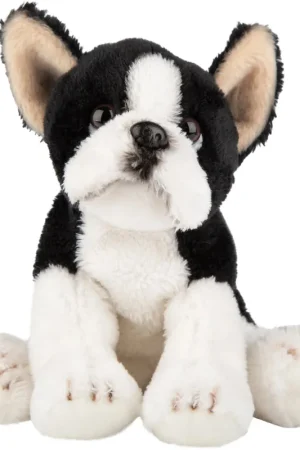 Boston Terrier knuffel - pluche - 13 cm - hond Direct Verzonden