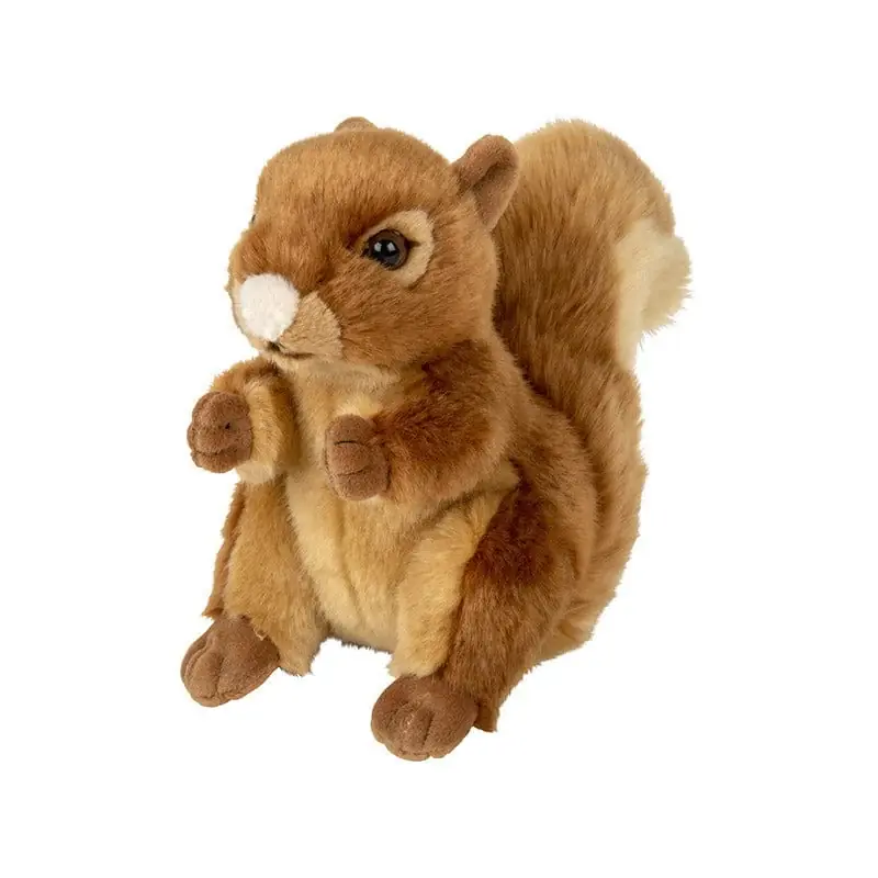 Nature Planet rode eekhoorn knuffel - pluche - 18 cm - bosdieren Nu Kopen