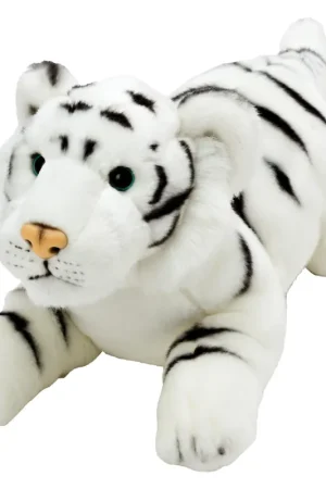 Witte tijger knuffel - pluche - 33 cm - safari dieren Op = Op