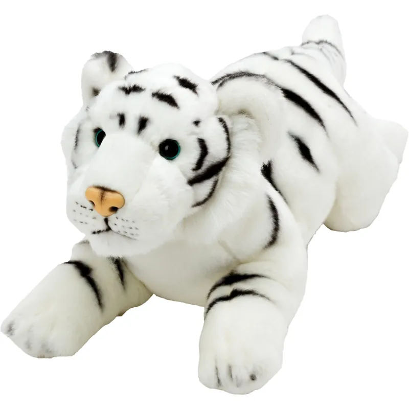 Witte tijger knuffel - pluche - 33 cm - safari dieren Op = Op