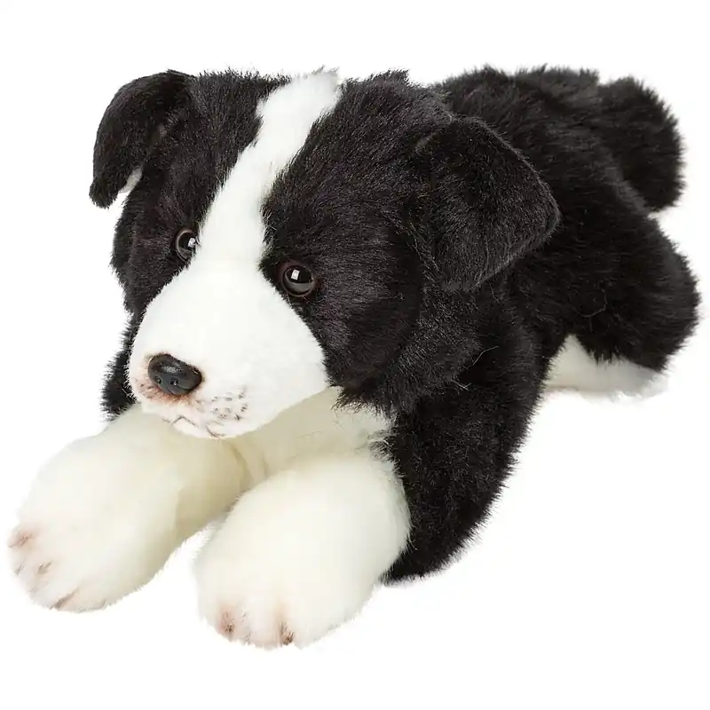 Rechtstreeks Van De Fabrikant Border Collie knuffel - pluche - 30 cm - hond