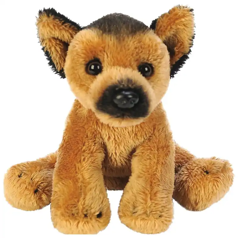 Koopje Pluche herdershond knuffel - zacht - 13 cm - hondenknuffel